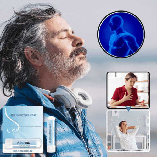 BreatheFree™ neseinhalator | Endelig bli kvitt tett nese – pust fritt på bare 7 minutter!