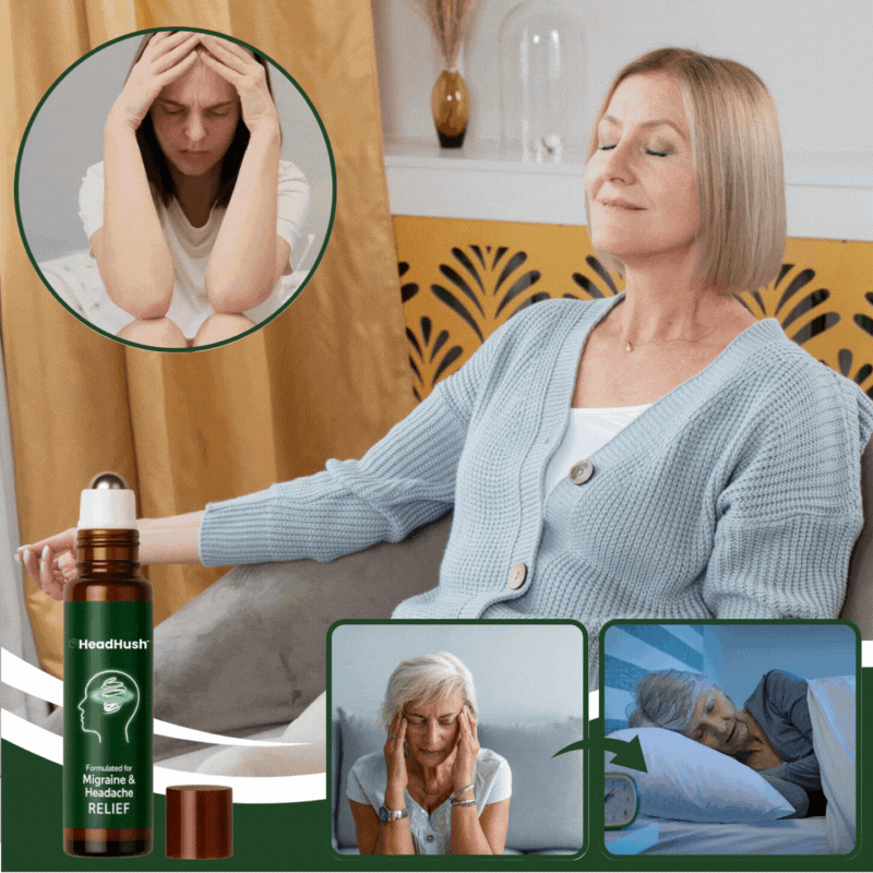 HeadHush™ | Lindrer hodepine med 98 % på bare 3 minutter!