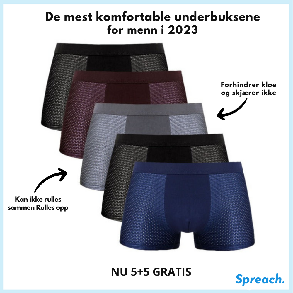 ZenFit - Boxershorts i bambus og mikrofiber for menn | 5+5 Gratis