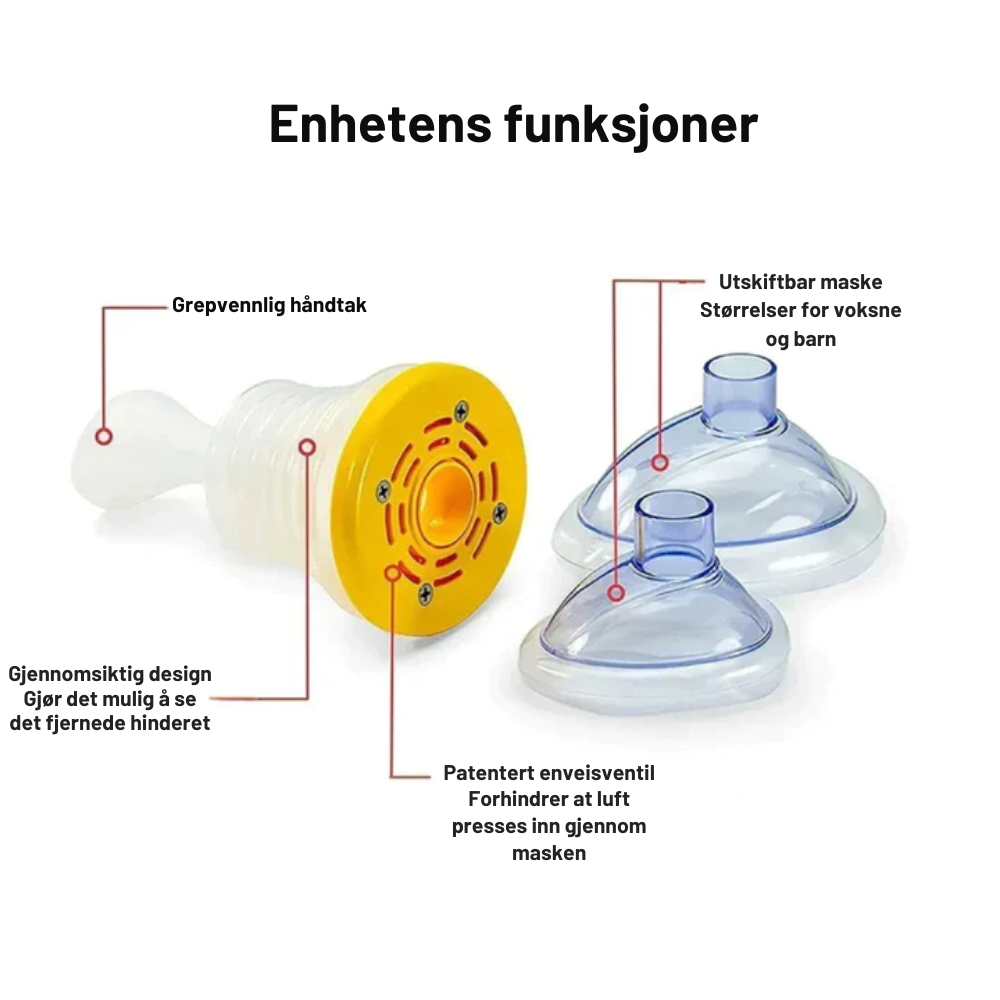 NoChoke - din livreddende følgesvenn i nødsituasjoner!