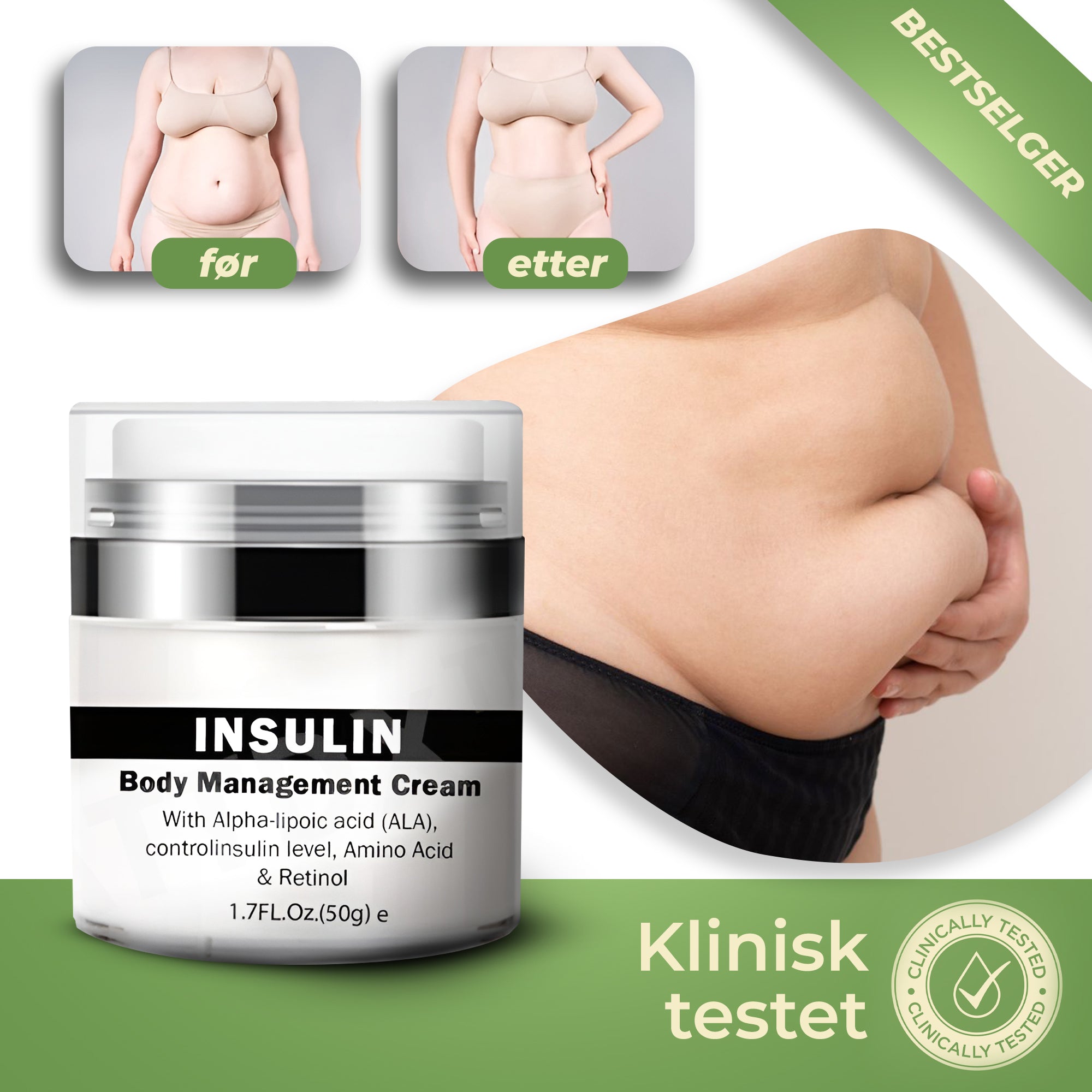 SculptFit™- Krem | Gå ned 4 kg hver 10. dag uten diett eller trening