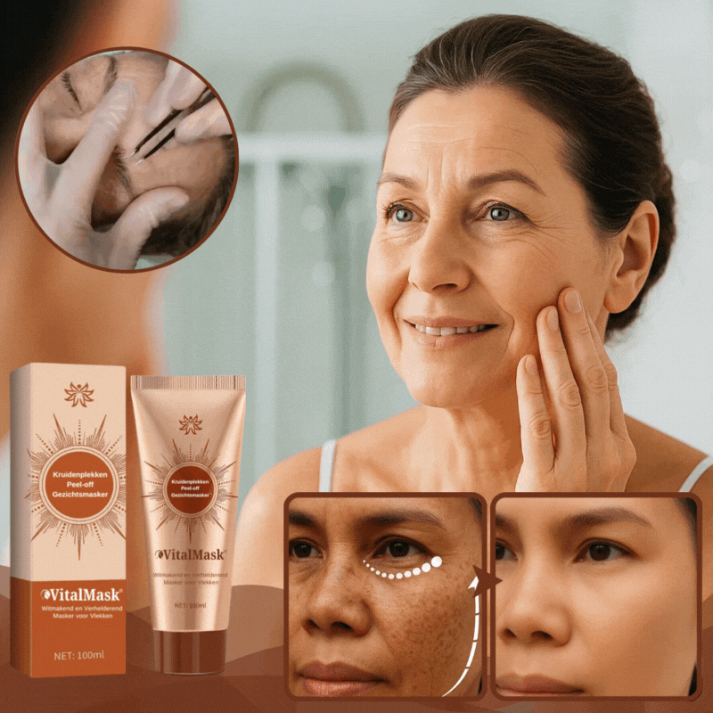 VitalMask™ Peel-Off ansiktsmaske | Fjerner aldersflekker og solskader på bare 7 dager!