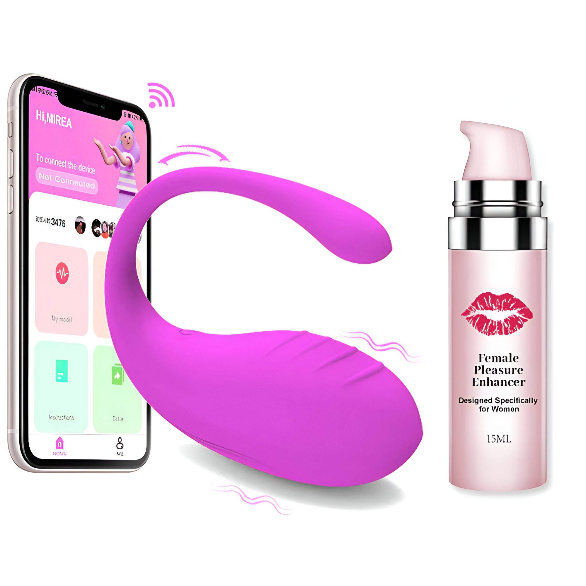 Flamingo - Wireless Massager 2.0-Bestselgende massasjeapparat for par | 45% Rabatt